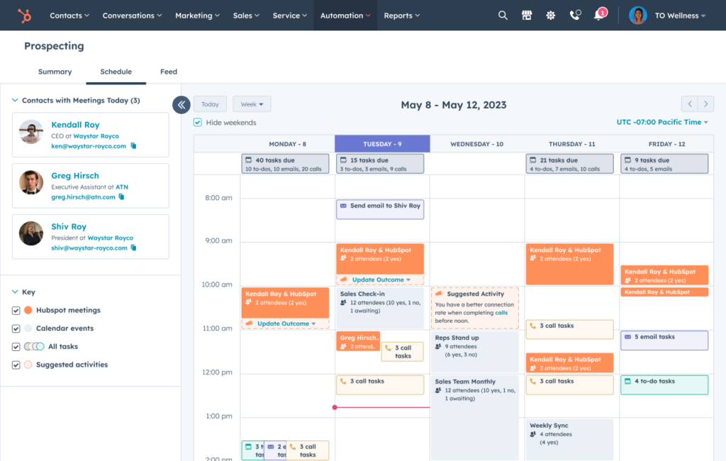 HubSpot for Insurance: Enhancing Team Collaboration with Calendar & Meeting Tools