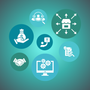 A graphic showing seven examples of sales trigger events.