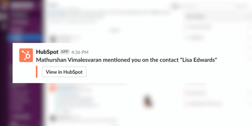 HubSpot user mapping ensures accurate notifications, mentions, and synced replies across private channels and CRM threads.